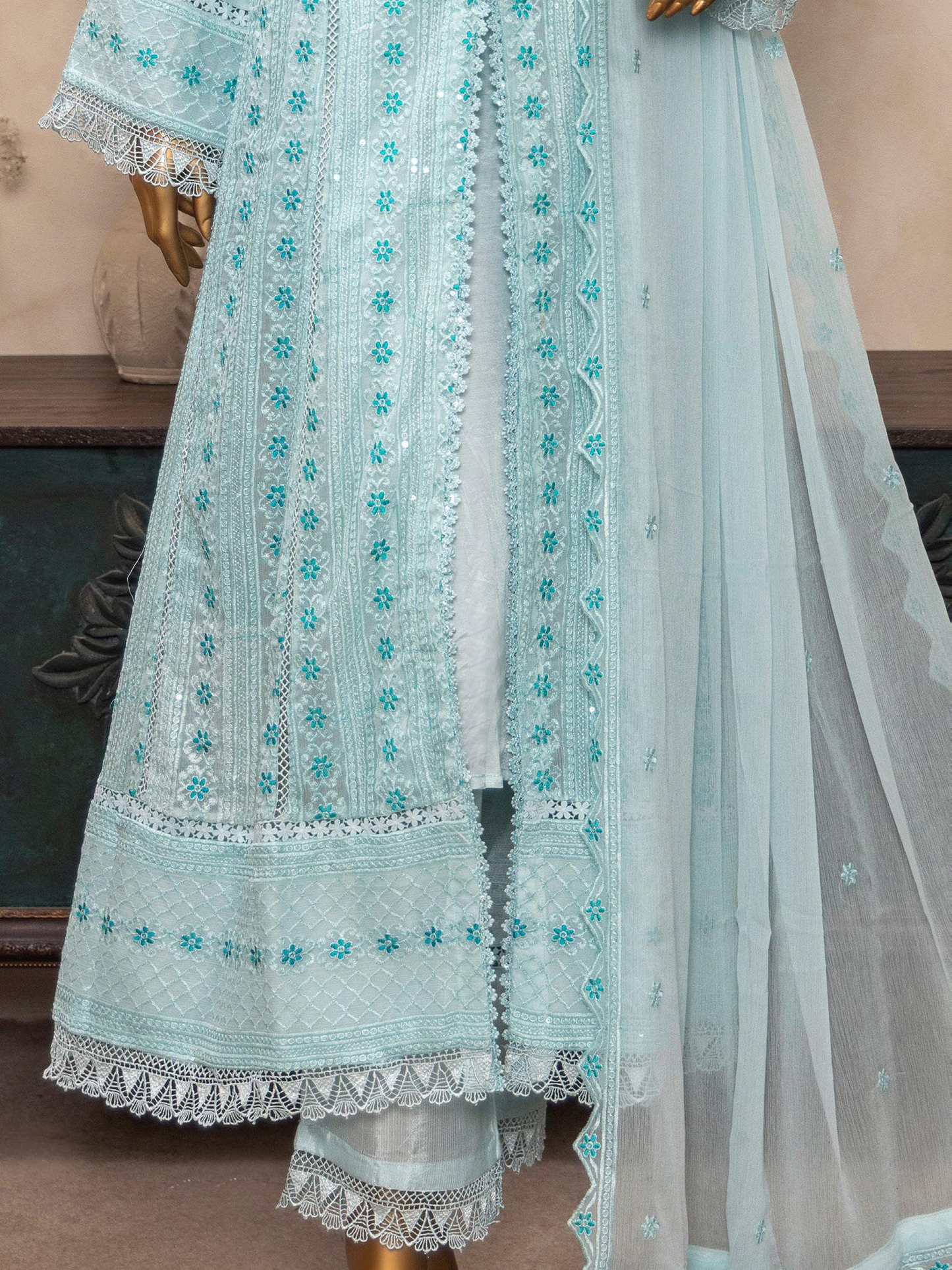 Agha Noor Premium Sky Blue