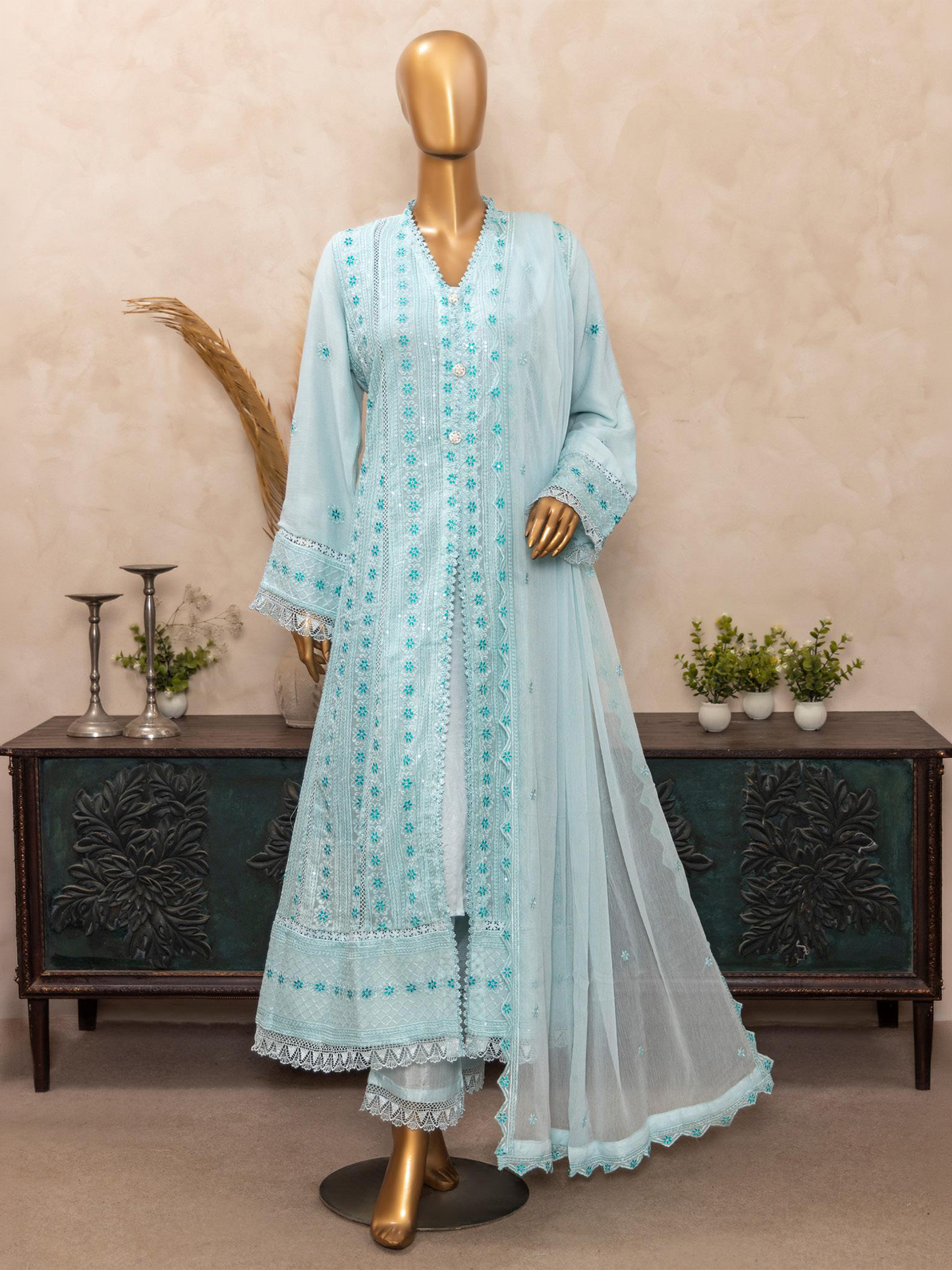 Agha Noor Premium Sky Blue