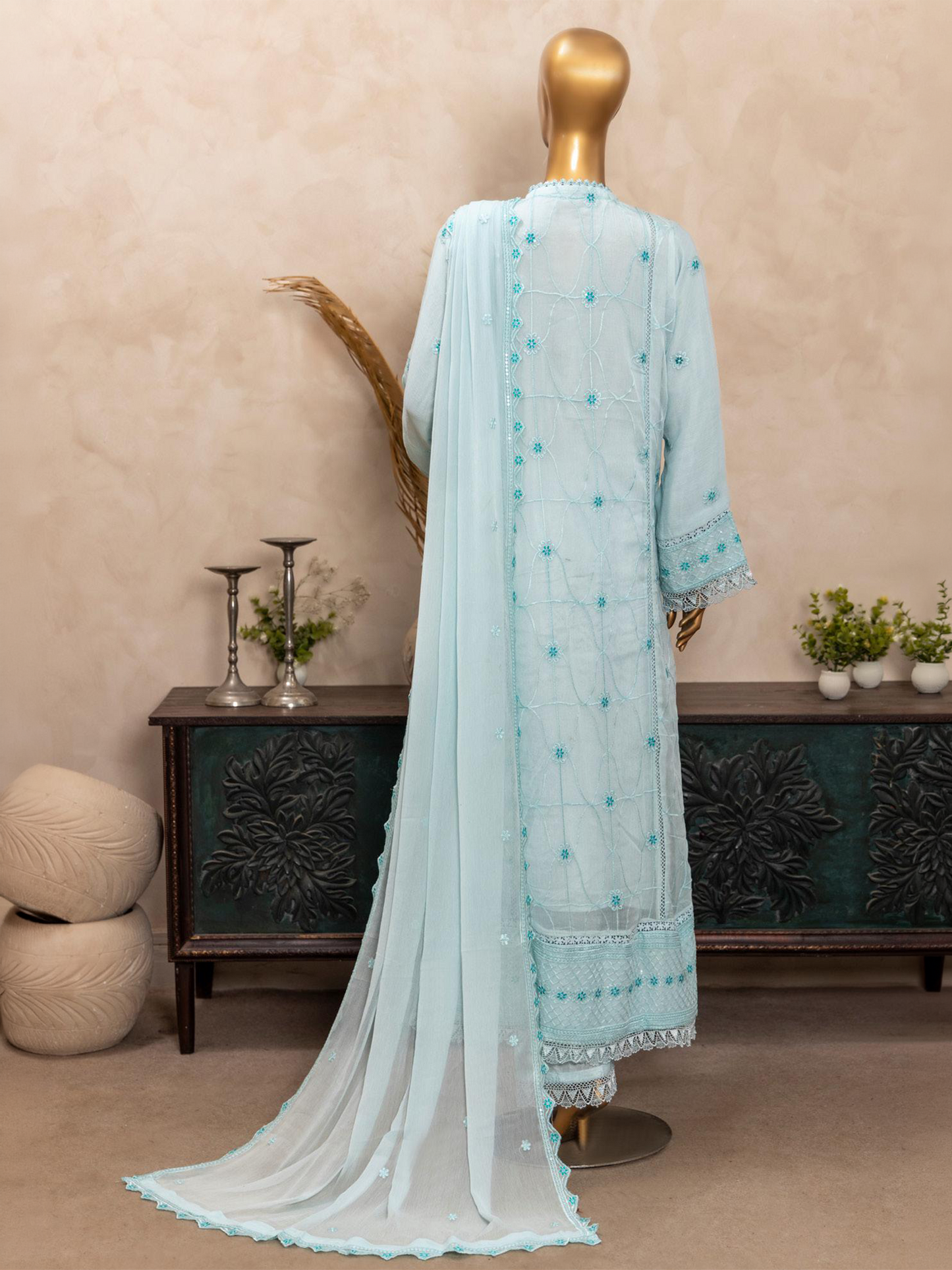 Agha Noor Premium Sky Blue