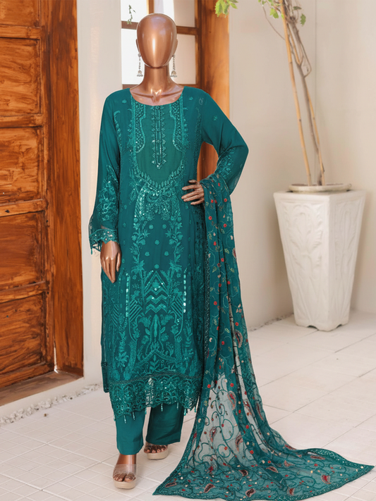 Agha Noor Peacock Green