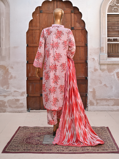 Bin Saeed Lawn 3pc Floral Romance
