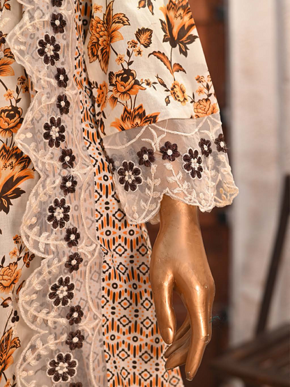 Bin Saeed Lawn 3pc Autumn
